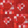 Patchwork Hearts Free Block of the Month Quilt Pattern
