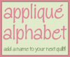 Applique Alphabet Quilt Pattern Templates