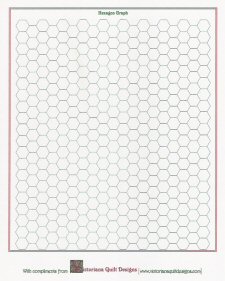 Printable Hexagon Quilt Graph Paper