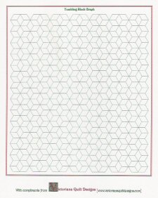 Printable Tumbling Block Quilt Graph Paper