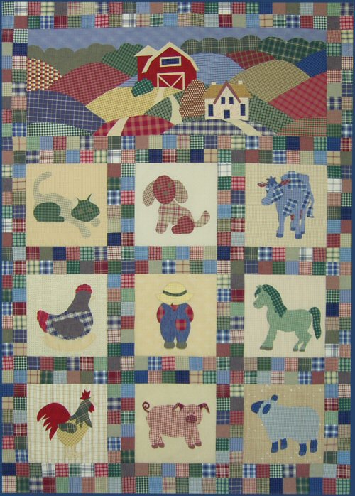 Old Mac Plaids Farmyard Quilt Pattern