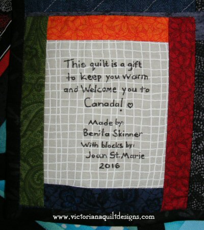 Welcome Quilt Label