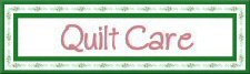 Free Printable Quilt Care Instructions
