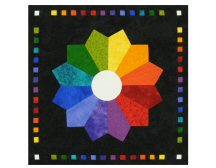 Colour Wheel Quilt Printable Note Card