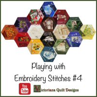 Playing with Embroidery Stitches #4 - Crazy Quilting