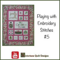 Playing with Embroidery Stitches #5 - Enhancing Applique