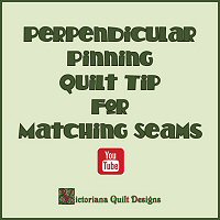 Perpendicular Pinning Tip for Matching Seams