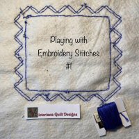 Playing with Embroidery Stitches #1 - Gingham