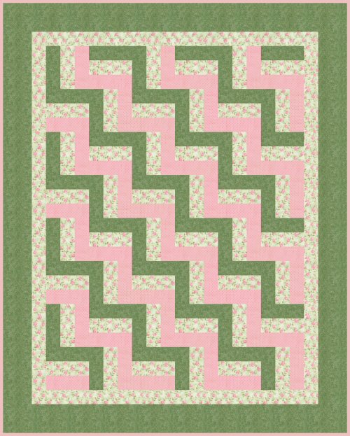 Free Quilt Pattern Easy Beginner s Baby Rail Fence