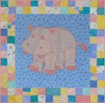 Stuffies ~ Hilda the Hippo Baby Quilt Pattern