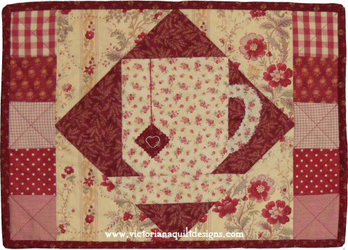 Let's Have a Cuppa Tea Mat Quilt Pattern