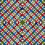 Three Triangles & a Square Quilt Pattern
