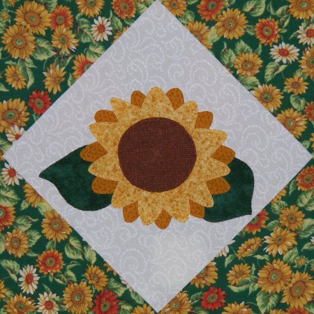 Victoriana Quilt Designs Sunflower Block in Quiltmaker's 100 Blocks ...