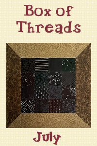 Box of Threads Patchwork Spools Wallhanging