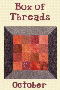 Box of Threads Patchwork Spools Wallhanging