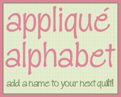 Applique Alphabet Free Quilt Pattern Templates